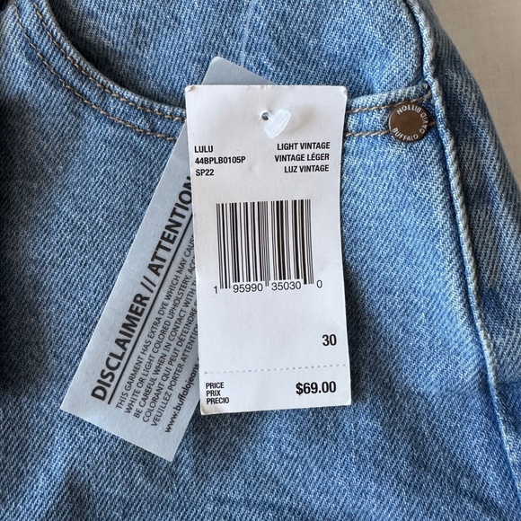 Buffalo David Bitton Women's NEW 30 Frayed LULU Mom‎ Shorts High-Rise Y2K Denim - Picture 7 of 16